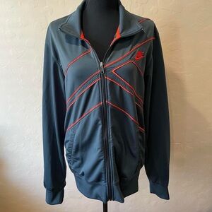 Nike blue and red zip-up jacket
